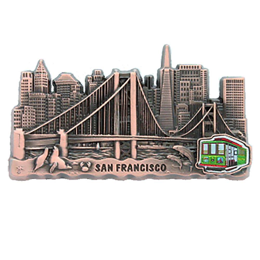 San Francisco Skyline Magnet - Copper