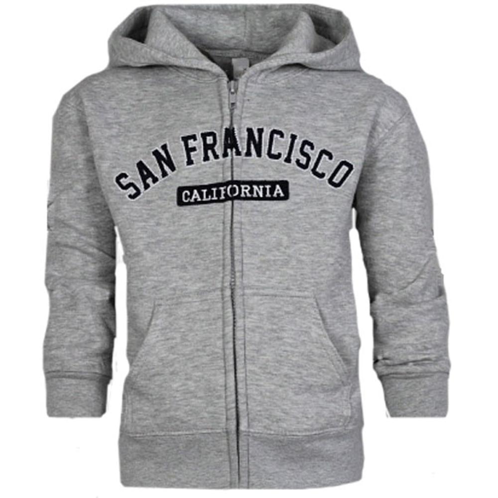 Kids Hooded Sweatshirt with Applique San Francisco Letters