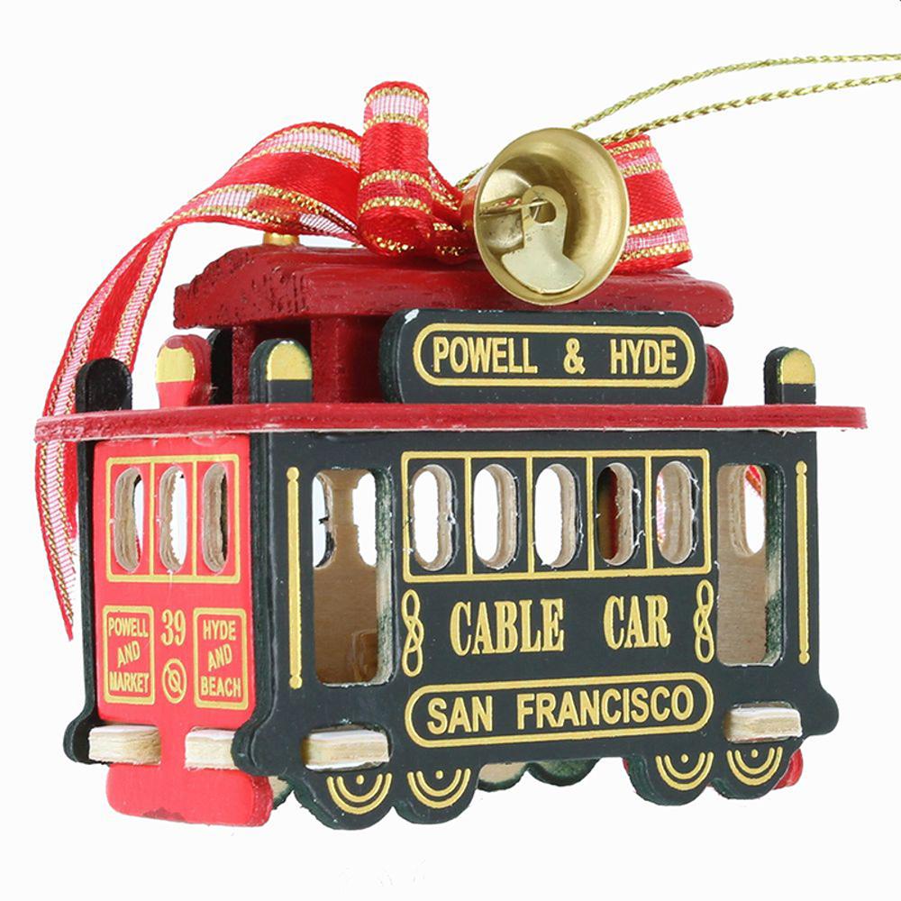 San Francisco Cable Car Ornament: 3
