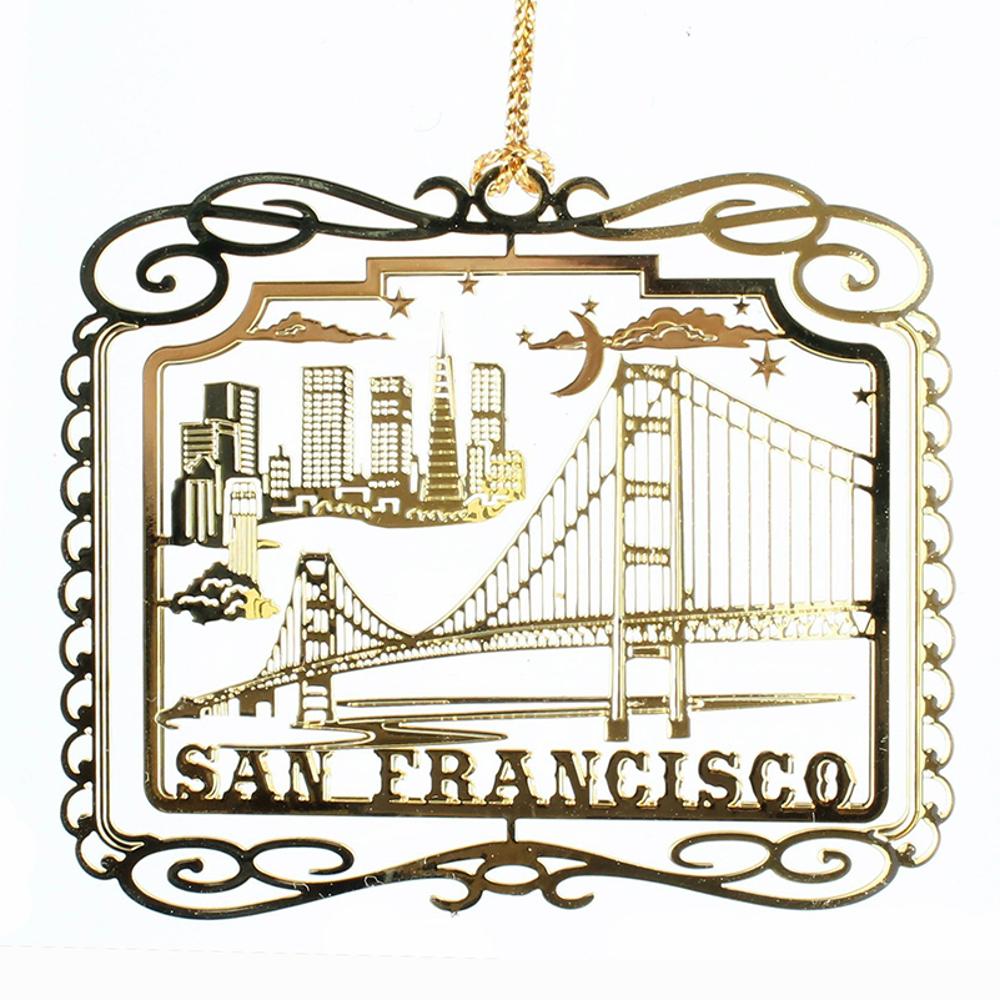 Delicate Beauty Golden Gate Bridge Ornament