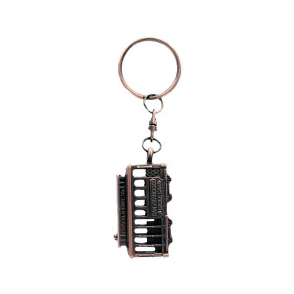 San Francisco Cable Car Keychain in Copper Color