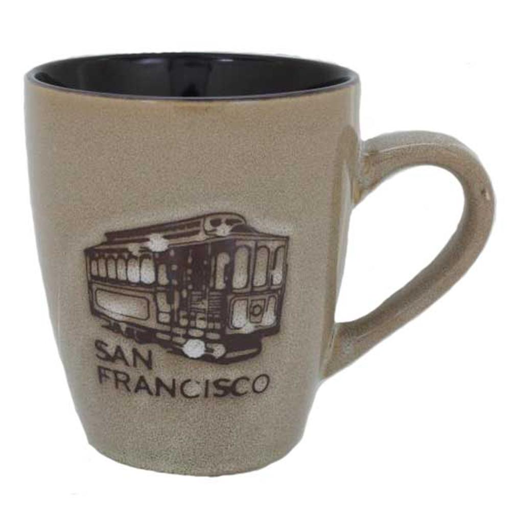 San Francisco Cable Car Mug with Reflective Glaze
