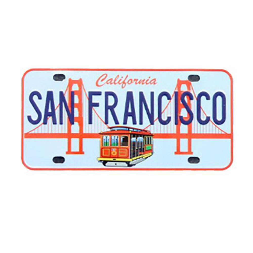 California License Plate Magnet with the Golden Gate Bridge