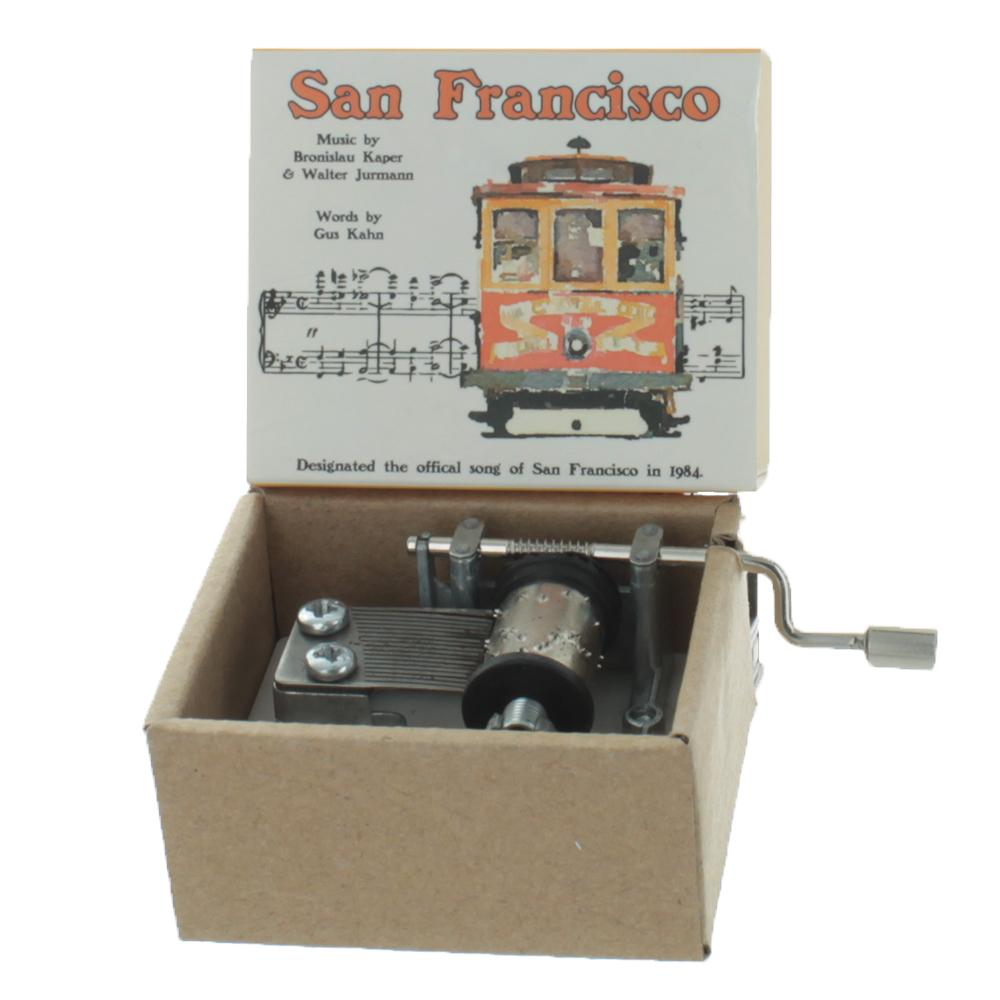 Old Fashioned San Francisco Wind Up Music Box