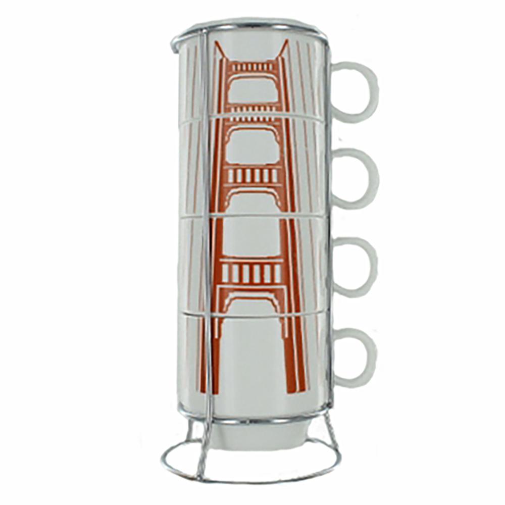 Golden Gate Bridge Stackable Espresso Mugs