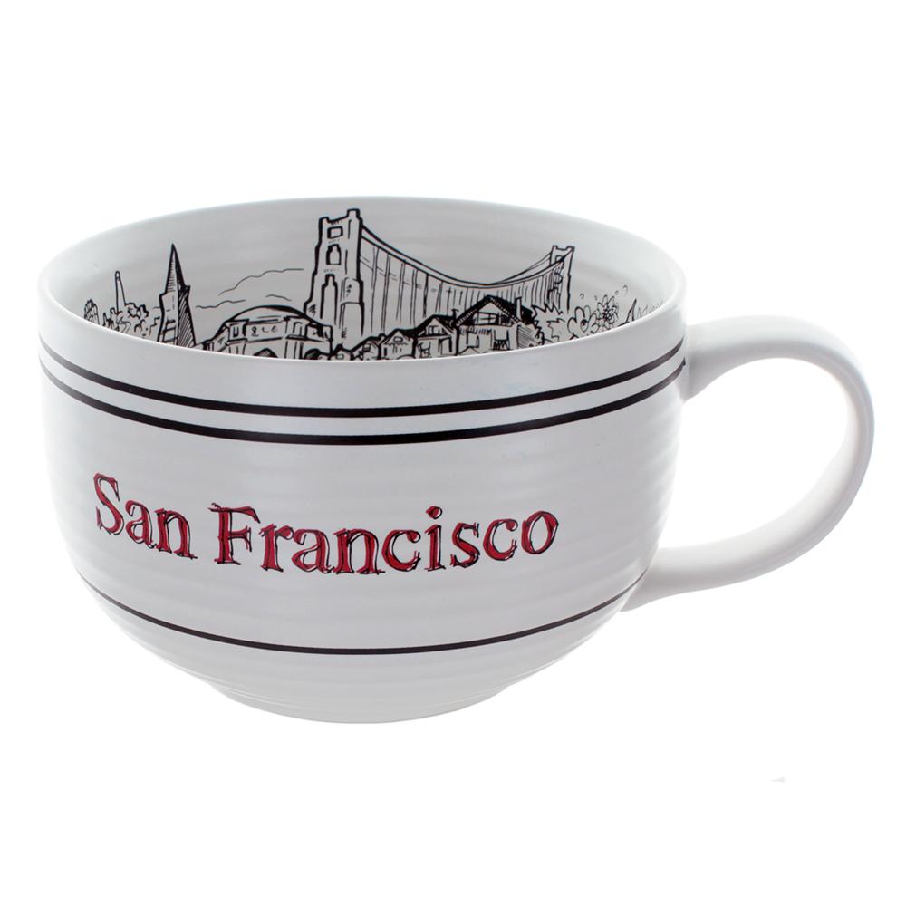 San Francisco Heart Cappucino Mug