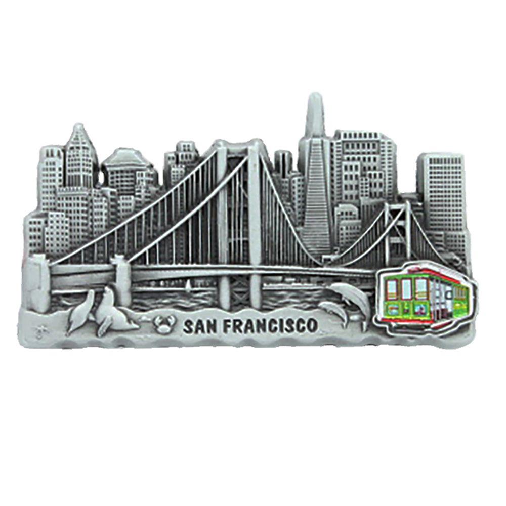 San Francisco Skyline Magnet - Pewter