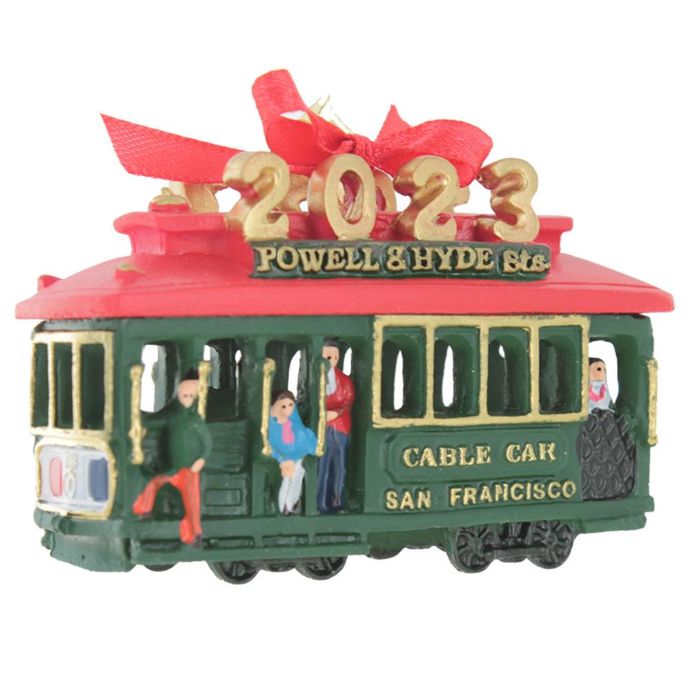 San Francisco Cable Car 2023 Ornament