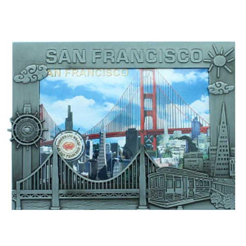 San Francisco Picture Frame in Pewter: 3.5 x 5