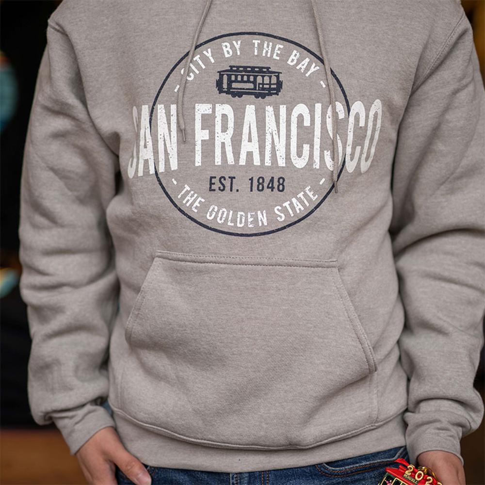 San Francisco Pullover Hoodie with Nuts and Bolts Design