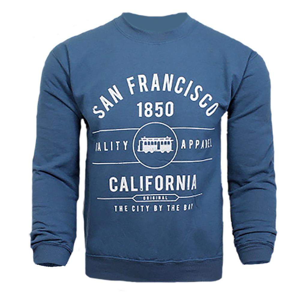 San Francisco Crewneck Sweatshirt with Circle Graphic